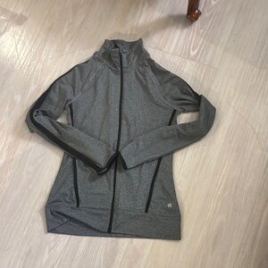 Gray Full-Zip Athletic Jacket xs